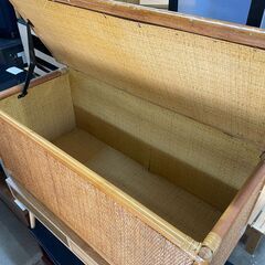 リサイクルショップどりーむ天保山店No931 ベンチ型収納籐軽量で便利♪ (どりーむ天保山店) 荒田 八幡の椅子《チェア》の中古あげます・譲ります｜ジモティーで不用品の処分