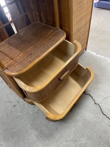 リサイクルショップどりーむ天保山店No788 棚ラック籐 (どりーむ天保山店) 荒田八幡の収納家具《棚 、シェルフ》の中古あげます・譲ります｜ジモティーで不用品の処分