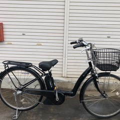 595  ブリヂストン新機種電動アシスト自転車アシスタ？26インチブラックアルミボディー