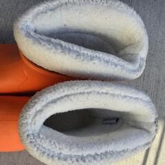 雪道ブーツ　オレンジの画像