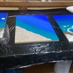 レジンアート 海テーマの画像