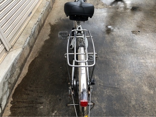 601  パナソニック新機種電動アシスト自転車vivi26インチシルバーアルミボディー