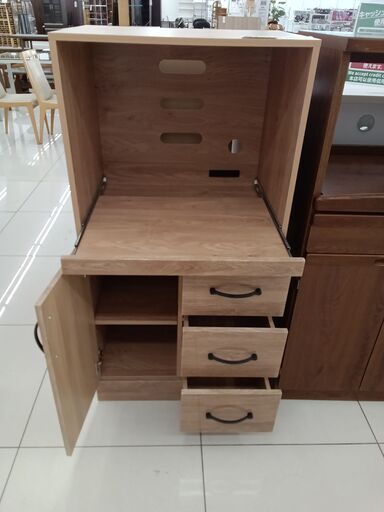 ☆ジモティ割あり☆ 食器棚 ブラウン H180×D41×W88 クリーニング済み TK4265 (リユースサカイつくば)  水海道の収納家具《食器棚、キッチン収納》の中古あげます・譲ります｜ジモティーで不用品の処分