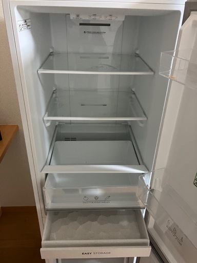 23年製 ニトリ 274L 2ドアファン式冷蔵庫 NR-274L WH 右開き