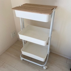 OUTLET】ビジネスキッチン 木製キッチンワゴン おしゃれ キャスター付[オフィスコム][新古品]|ビジネスキッチン-書庫・収納 オフィス家具（中古 ）通販ならHappy（ハッピー）