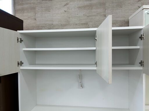 ☆ジモティ割あり☆ NITORI 食器棚 白 H180×D40×W80 クリーニング済み TJ10882 (リユースのサカイ高崎)  北高崎の収納家具《食器棚、キッチン収納》の中古あげます・譲ります｜ジモティーで不用品の処分