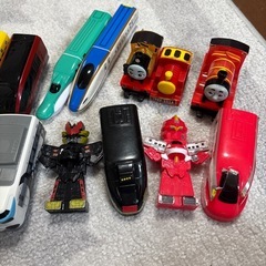 電車のおもちゃセットの画像