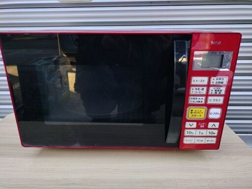 【良品】SERIO オーブンレンジ 16L レッド YRC-J160-R