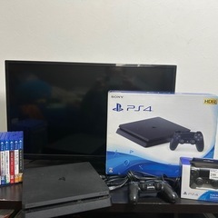 PlayStation4 CUH2100Aとテレビ、コントローラー、ソフトまとめ