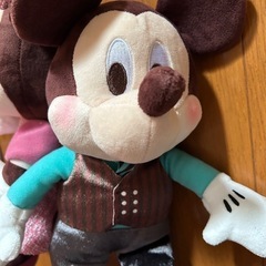 ディズニー ミッキー ミニー ルビー＆ミントショコラ ペアぬいぐるみ　新品未使用の画像