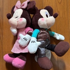 ディズニー ミッキー ミニー ルビー＆ミントショコラ ペアぬいぐ...
