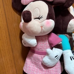 ディズニー ミッキー ミニー ルビー＆ミントショコラ ペアぬいぐるみ　新品未使用の画像