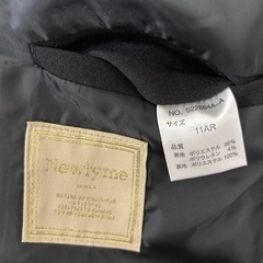 【お取り引き中】美品★Newlyme フォーマルストレッチスーツ セットアップ レディース サイズ11AR ブラックの画像