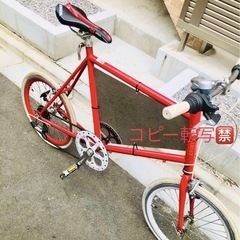 特注ステン看板付★カスタム★ミニベロ自転車♠︎ビンテージ♠︎68000円から値下げの画像