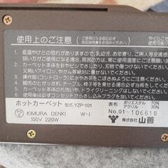 1畳用  ホットカーペットの画像