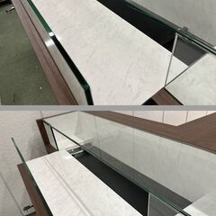 レジカウンター ショーケース 受付台 L字型 店舗 受付カウンター 幅182cm×奥行132cm×高さ110cm 
