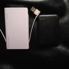MaxellモバイルバッテリーとTYPE-C付きモバイルバッテリー