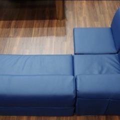 ニトリ ポケット付きロータイプコーナー ソファー3点セットの画像