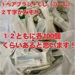 1人限定❗️①ヘアブラシ＋くし（コーム）②Ｔ字ひげそり超大量！（...