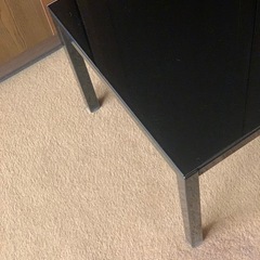 【美品】高級感　ローテーブル ガラス　黒の画像