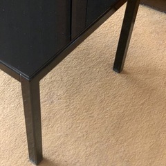 【美品】高級感　ローテーブル ガラス　黒の画像