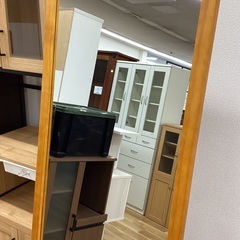 スタンドミラー　ナチュラルの画像