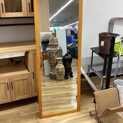 スタンドミラー　ナチュラル