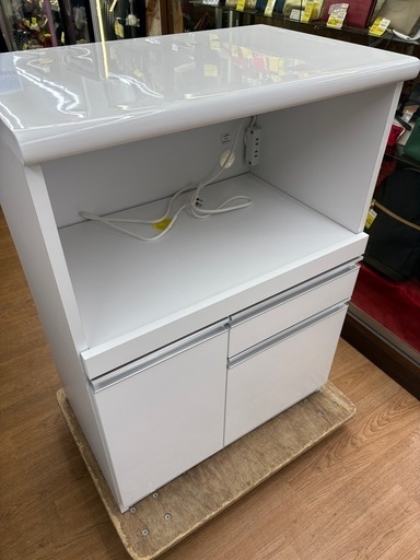 ☆ジモティー割引有☆ NITORI スライド扉オープンボード ナチュラル 中古品 (ドリーム次屋店)  塚口の収納家具《食器棚、キッチン収納》の中古あげます・譲ります｜ジモティーで不用品の処分