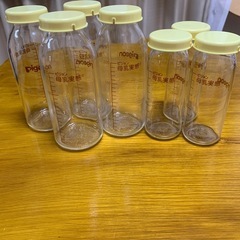 Pigeon ピジョン 母乳実感 ガラス 哺乳瓶 KR-100 KR-200 7本セットの画像