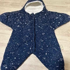 0-8ヶ月に対応 星座柄 ネイビー カバーオール INSULAR...