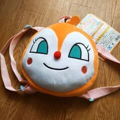 それいけ！アンパンマン☆新品未使用タグ付き！ふんわりフェイスリュック［ドキンちゃん］定価2750円の画像