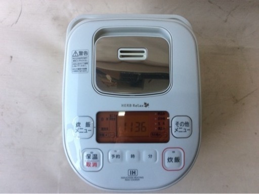 アイリスオ-ヤマ IH炊飯器 YEC-H05E1 2017年製の中古品です。TI021101