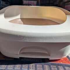 （中古）デオトイレ 猫用  ハーフカバー ナチュラルアイボリーの画像