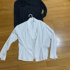 ブラウス 白 黒 セットの画像