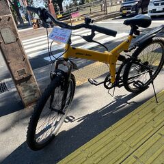 リサイクルショップどりーむ鹿大前店】No.60自転車マウンテンバイク26インチ7段ギア付きオシャレイエロー (どりーむ鹿大前店) 工学部前の マウンテンバイクの中古あげます・譲ります｜ジモティーで不用品の処分