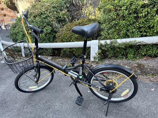 リサイクルショップどりーむ鹿大前店】No.62折りたたみ自転車20インチシティーサイクル6段ギア付き黒色LEDライト付き早い者勝ち (どりーむ鹿大前店)  工学部前の折りたたみ自転車の中古あげます・譲ります｜ジモティーで不用品の処分