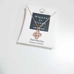 🔸ﾌラワ－ネックレス💠❇️ピンクゴ－ルド🔸