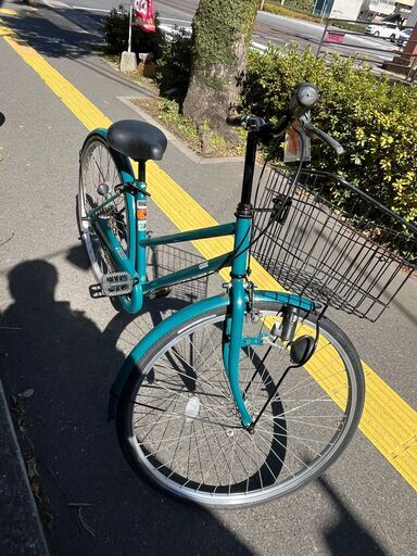 リサイクルショップどりーむ鹿大前店】No.64自転車ママチャリ深緑27インチ鍵付き美品早い者勝ちベル付きライト付き (どりーむ鹿大前店) 工学部前 のその他の中古あげます・譲ります｜ジモティーで不用品の処分