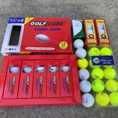 【取引中】ゴルフ小物セット(シューズ、ボール、グローブ等々)の画像