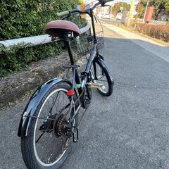 リサイクルショップどりーむ鹿大前店】No.62折りたたみ自転車20インチシティーサイクル6段ギア付き黒色LEDライト付き早い者勝ち (どりーむ鹿大前店)  工学部前の折りたたみ自転車の中古あげます・譲ります｜ジモティーで不用品の処分