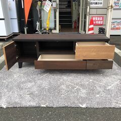 コーナー有効活用 流線形テレビボード(左寄せタイプ ウォールナット) テレビ台 TV台 TVボード ローボード ニトリ : 5603687 : ニトリ  Yahoo!店 - 通販 - Yahoo!ショッピング