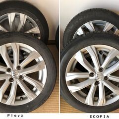 185/55R16　16×6J　インセット45　スイフトRSで履...