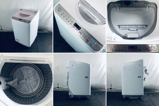 ID:sg218980 シャープ SHARP 洗濯機 一人暮らし 中古 2017年製 全自動洗濯機 5.5kg/3.5kg ピンク 乾燥機能… (中古家電のRifle)  七里の生活家電《洗濯機》の中古あげます・譲ります｜ジモティーで不用品の処分