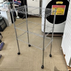 【超美品‼️】便利♪ 60cm幅3段メタルラック キャスター付き...