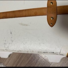 キャリーケース　ホワイトレザーの画像