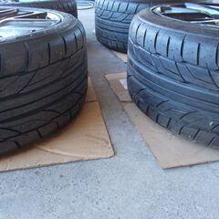 R35　GT-R　後期　純正20インチAW　ニットー555G2　275/35R20 4本 タイヤ新品？の画像