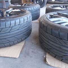 R35　GT-R　後期　純正20インチAW　ニットー555G2　275/35R20 4本 タイヤ新品？の画像