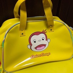 おさるのジョージ　エナメルバッグの画像