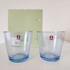 iittala　ペアグラス（アクア）の画像