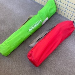 キャンプ用のイス、２つの画像